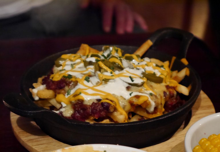 Chilli Beef Fries at White Lion Finsbury Park