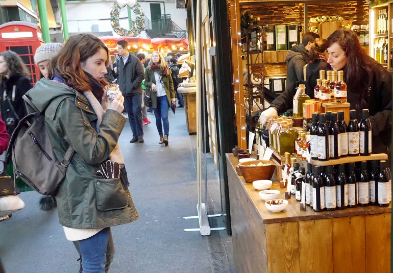 Blogger Eating Street Food