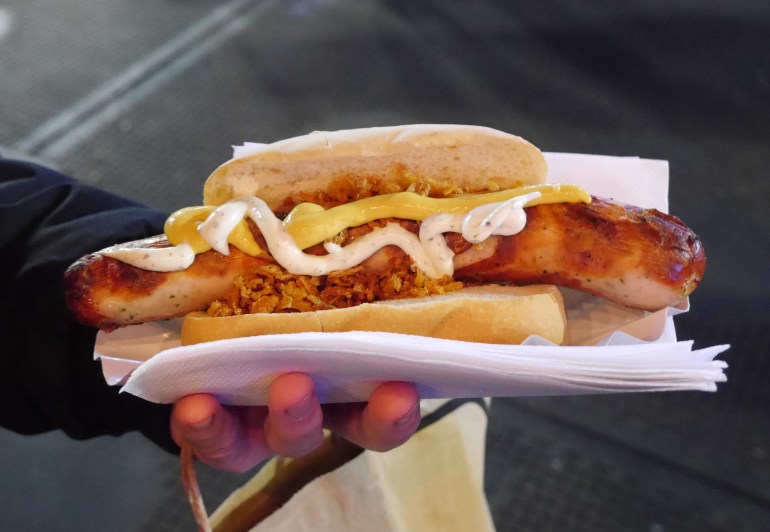 Bratwurst at Winter Wonderland