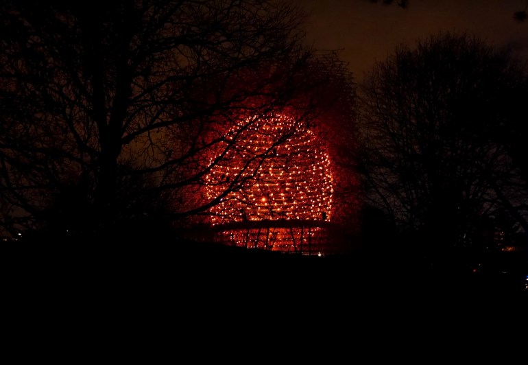 The Hive at Christmas at Kew