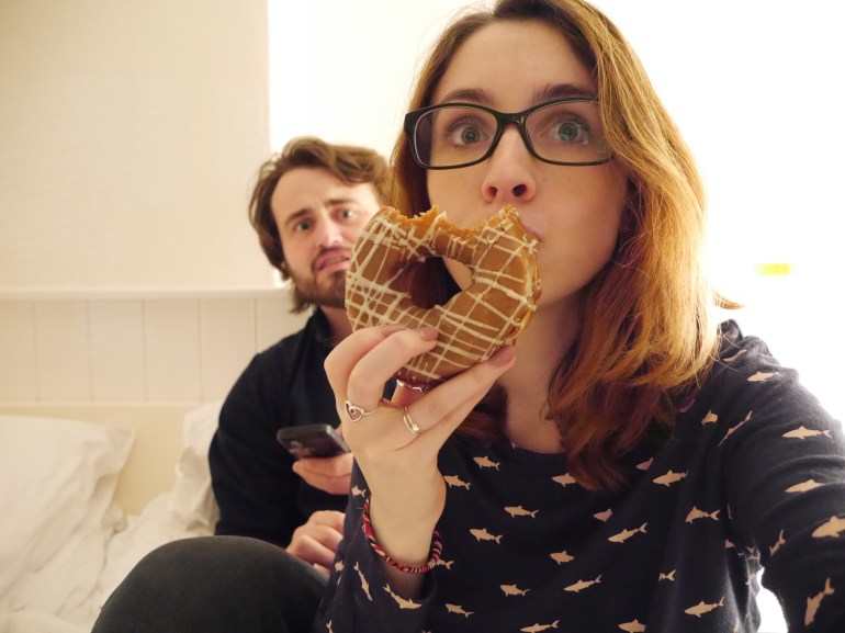 Blogger with Doughnuts